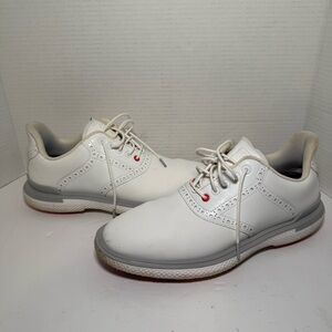 G/FORE Gallivan2r G/LOCK Saddle Golf Shoes - Snow/Nimbus Men's 9